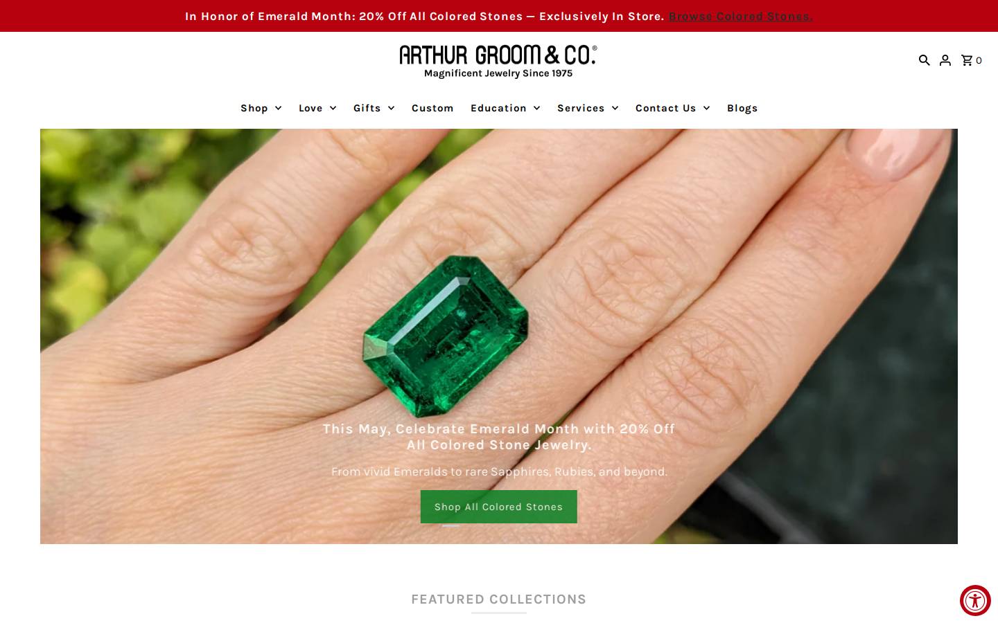 arthurgroom.com homepage screenshot