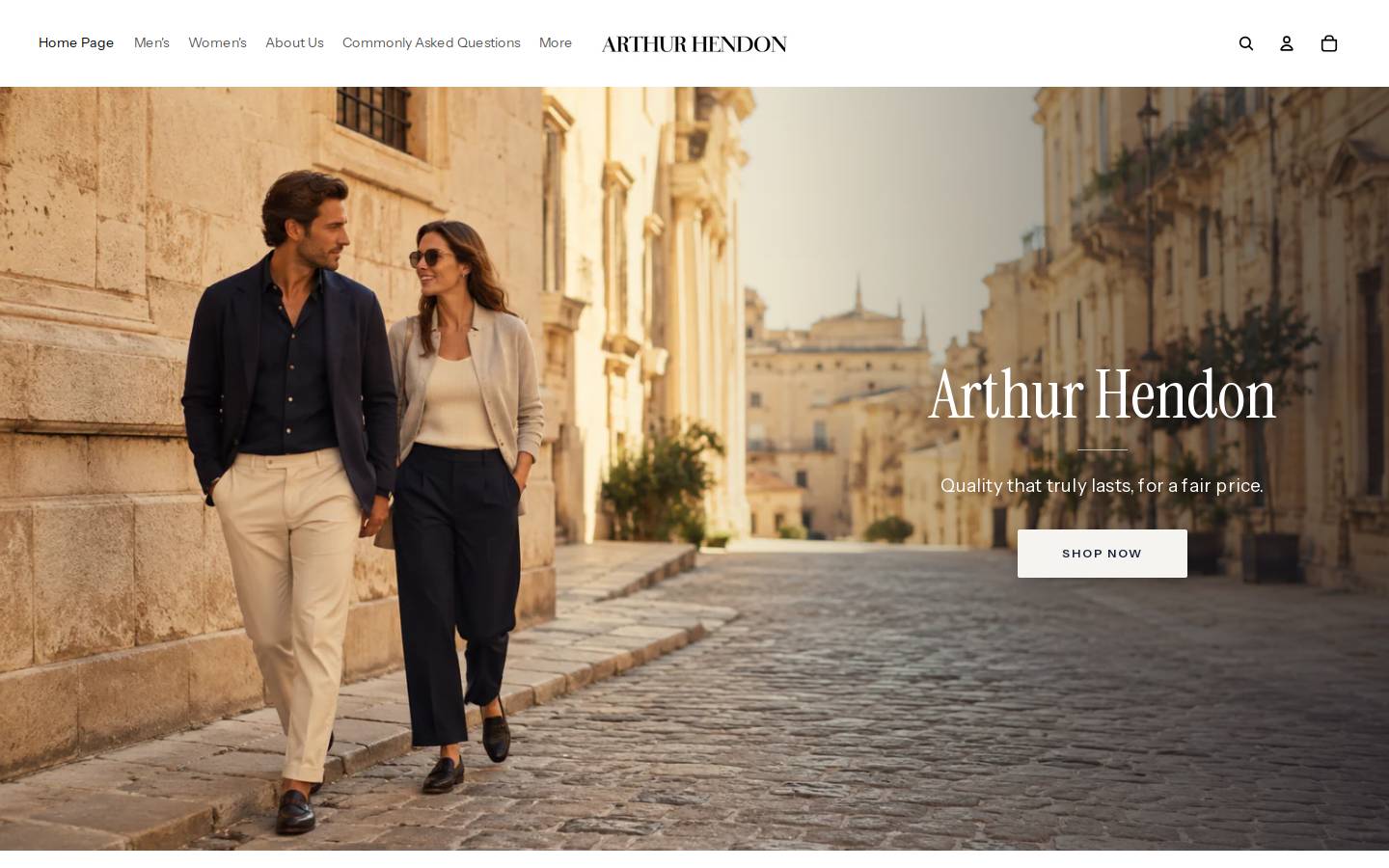arthurhendon.com homepage screenshot