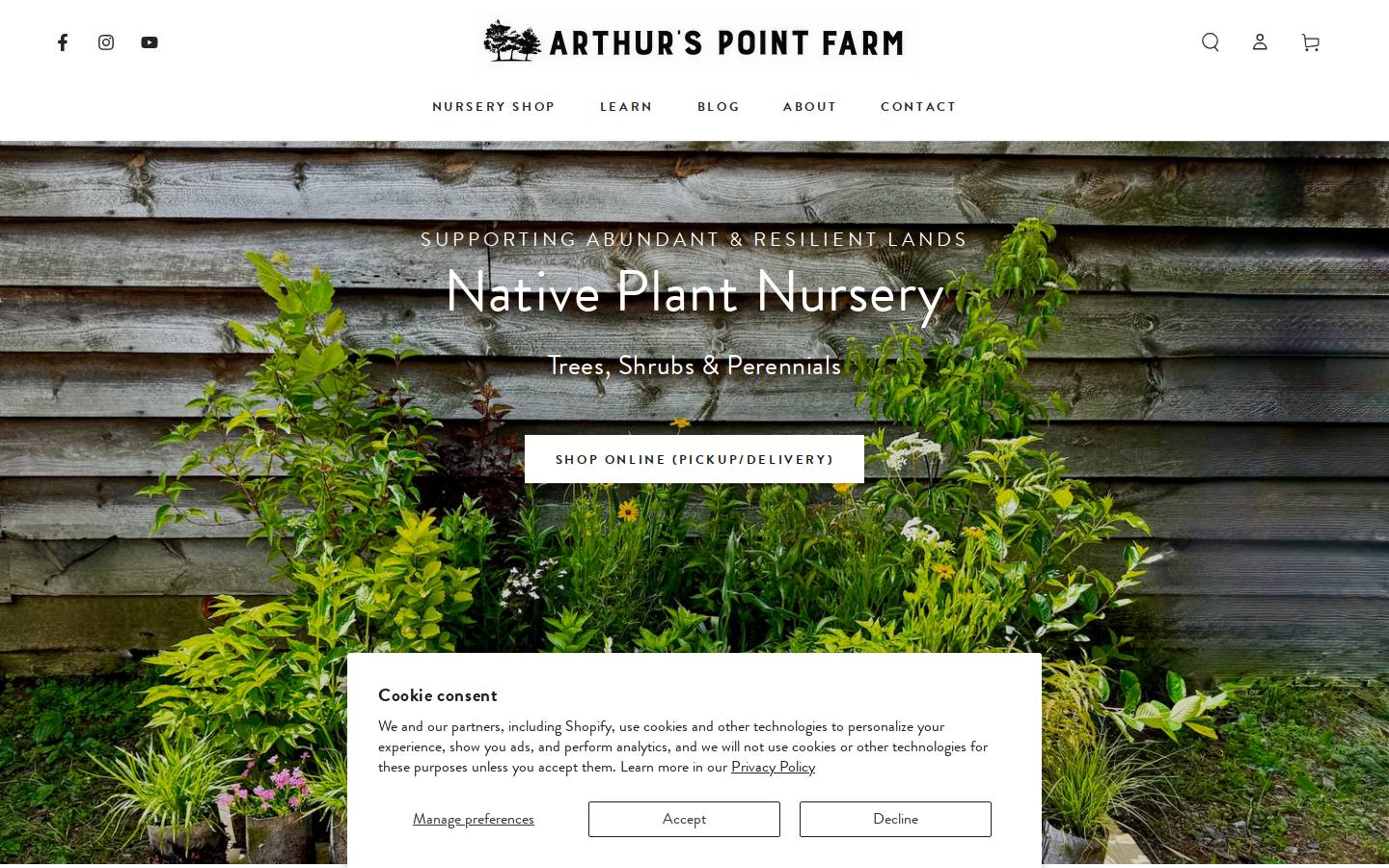 arthurspointfarm.com homepage screenshot