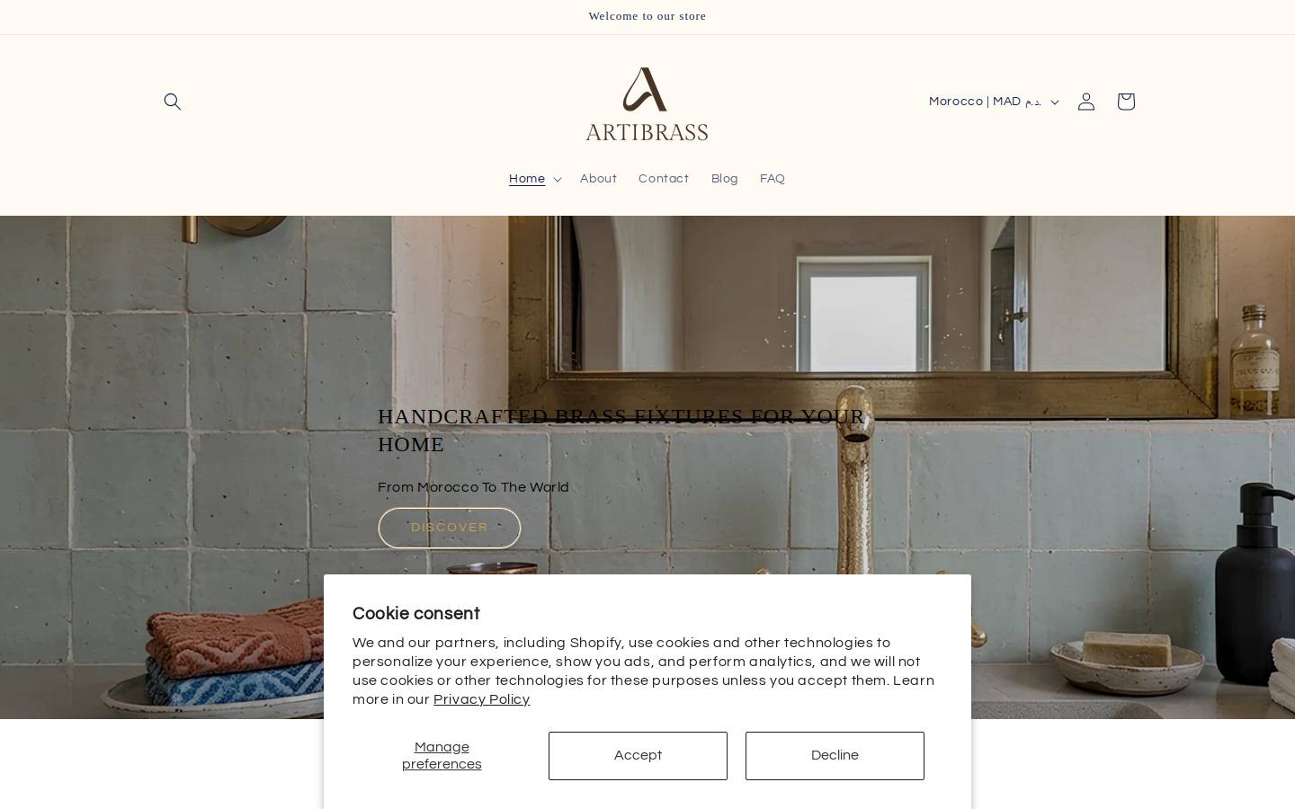 artibrass.com homepage screenshot