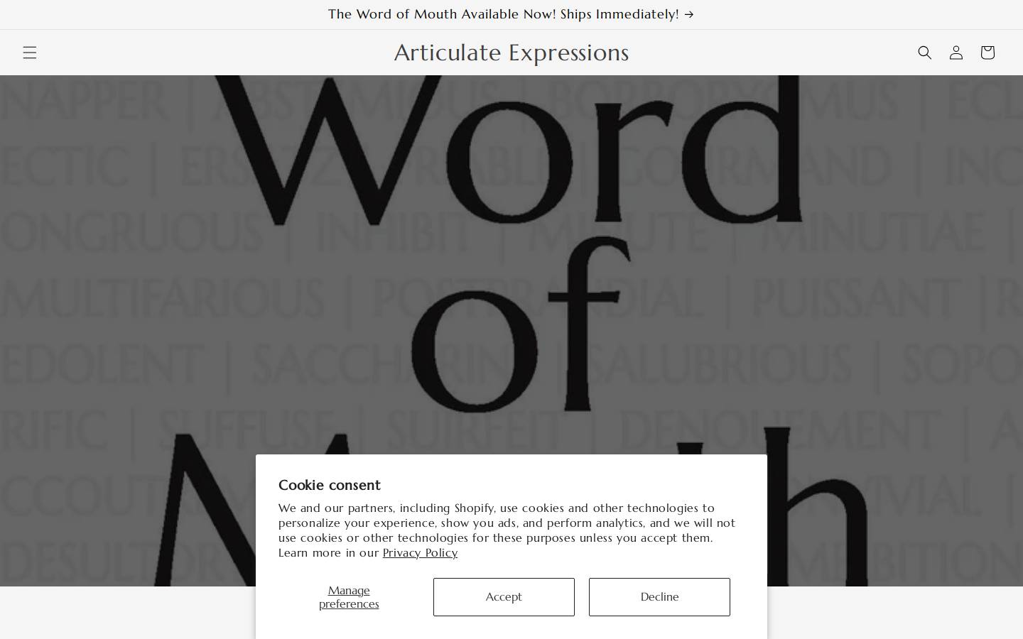 articulateexpressions.com homepage screenshot