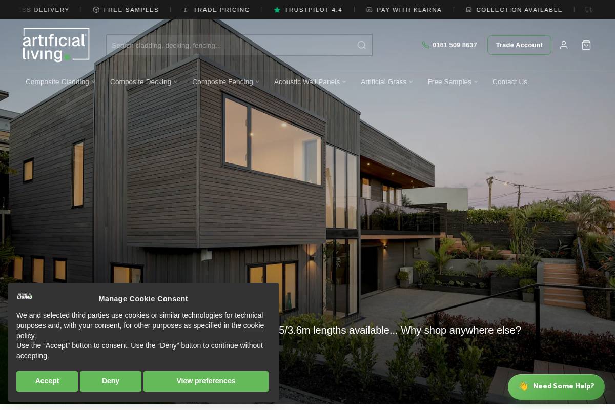 Artificial Living homepage screenshot