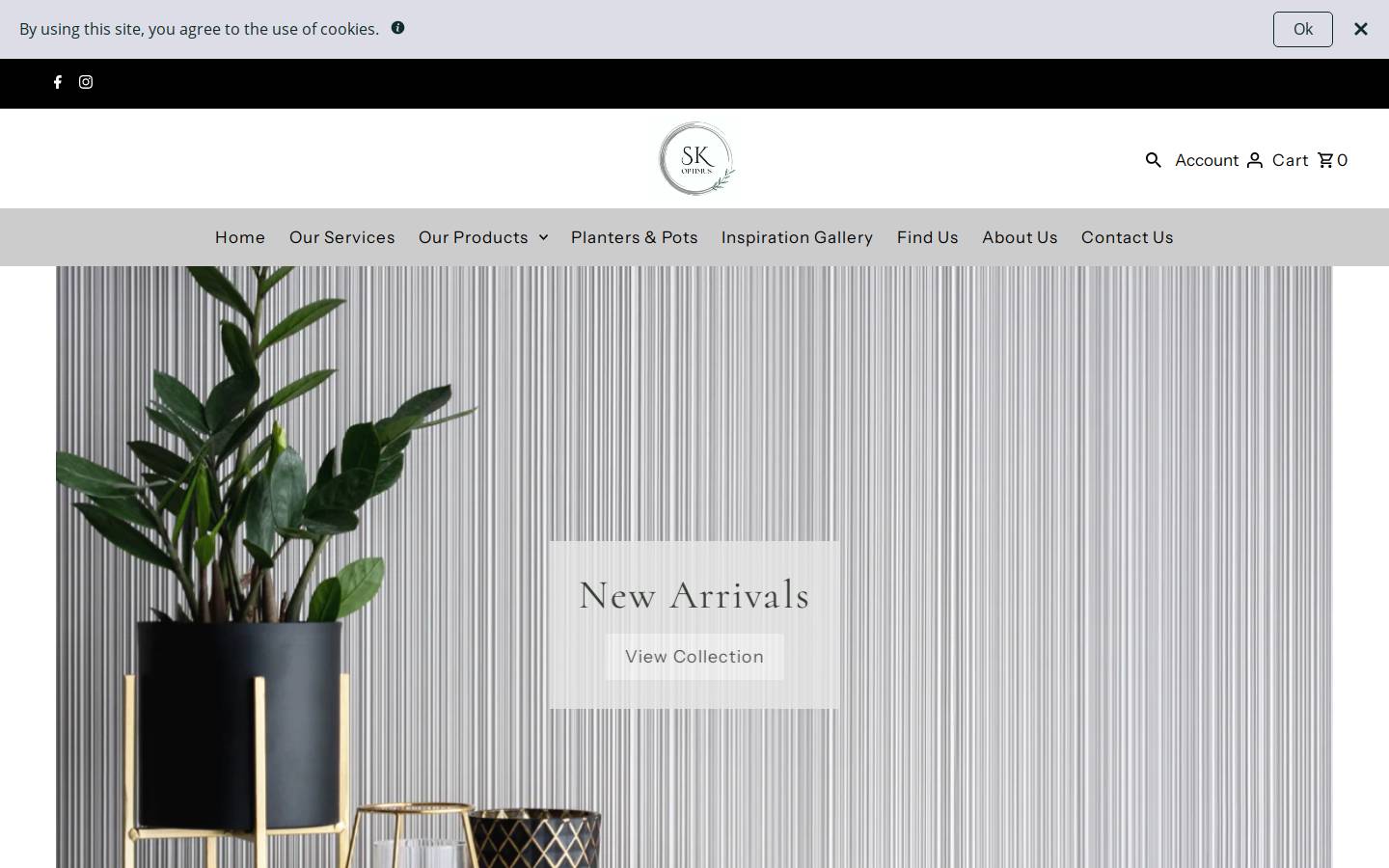 artificialplantscyprus.com homepage screenshot