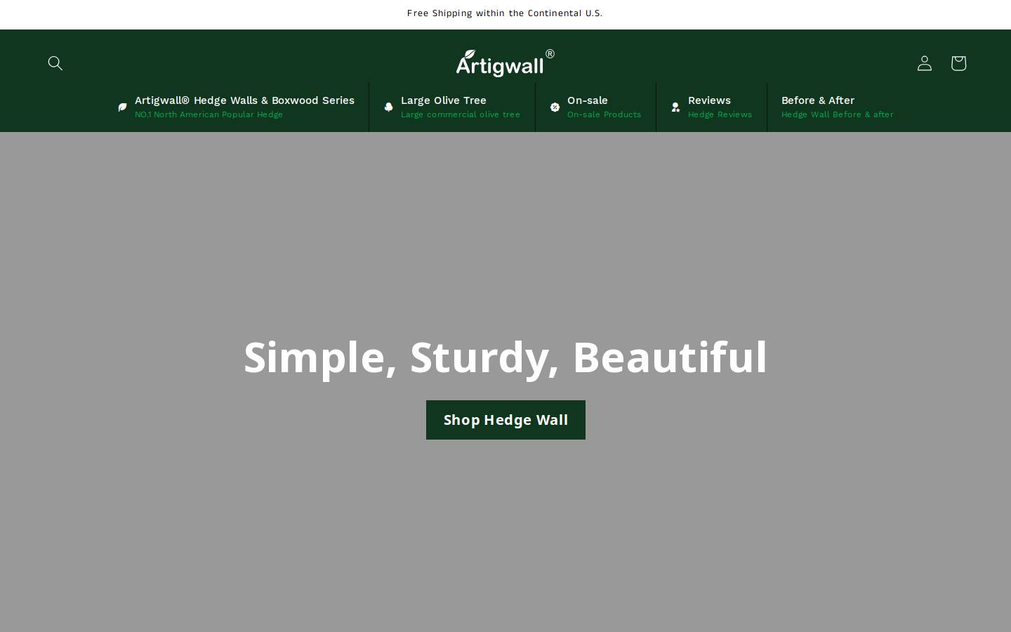 artigwall.com homepage screenshot