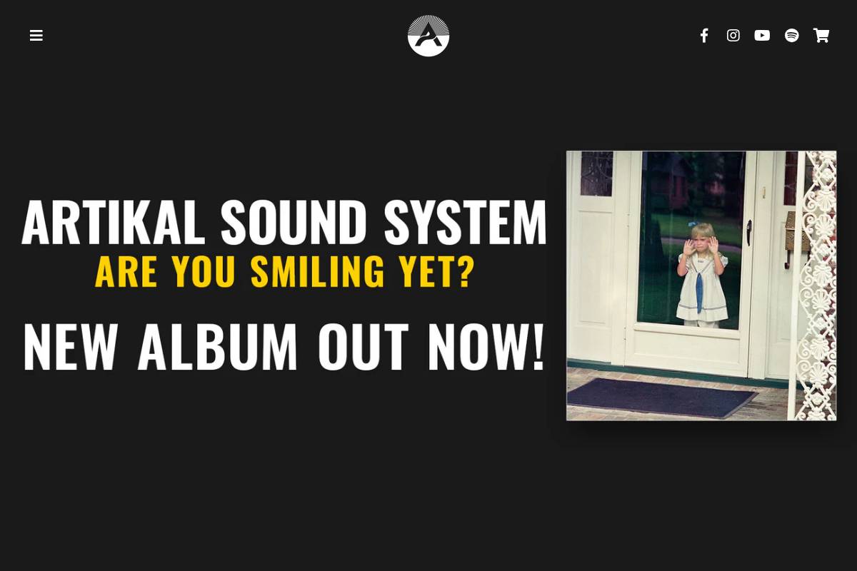 artikalsoundsystem.com homepage screenshot