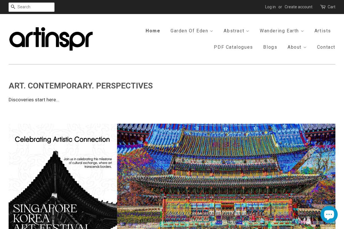 artinspr.com homepage screenshot