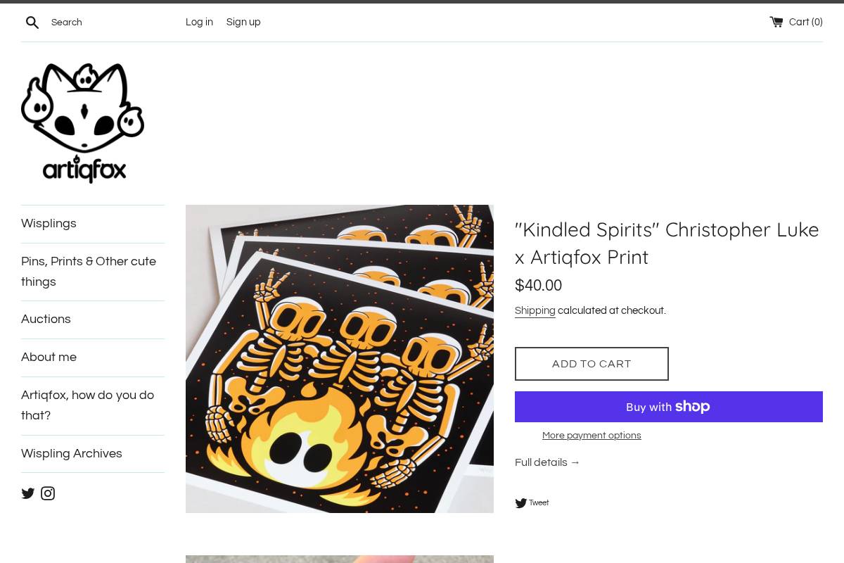 artiqfox.com homepage screenshot