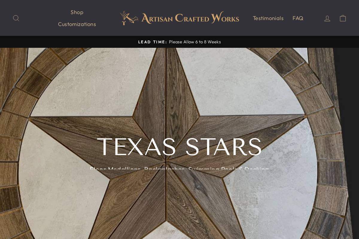 artisancraftedworks.com homepage screenshot