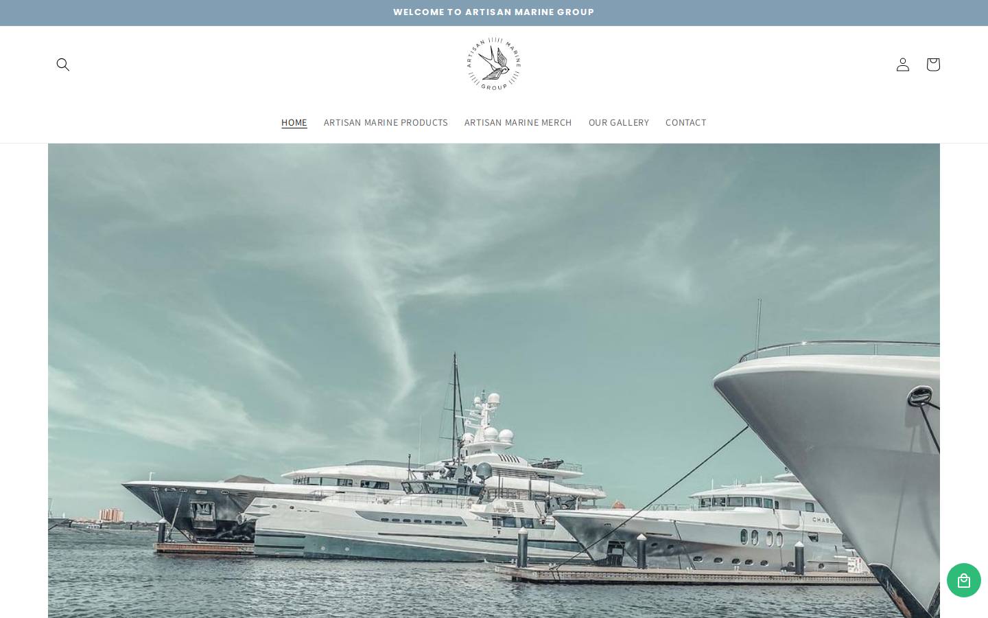 artisanmarinegroup.com homepage screenshot