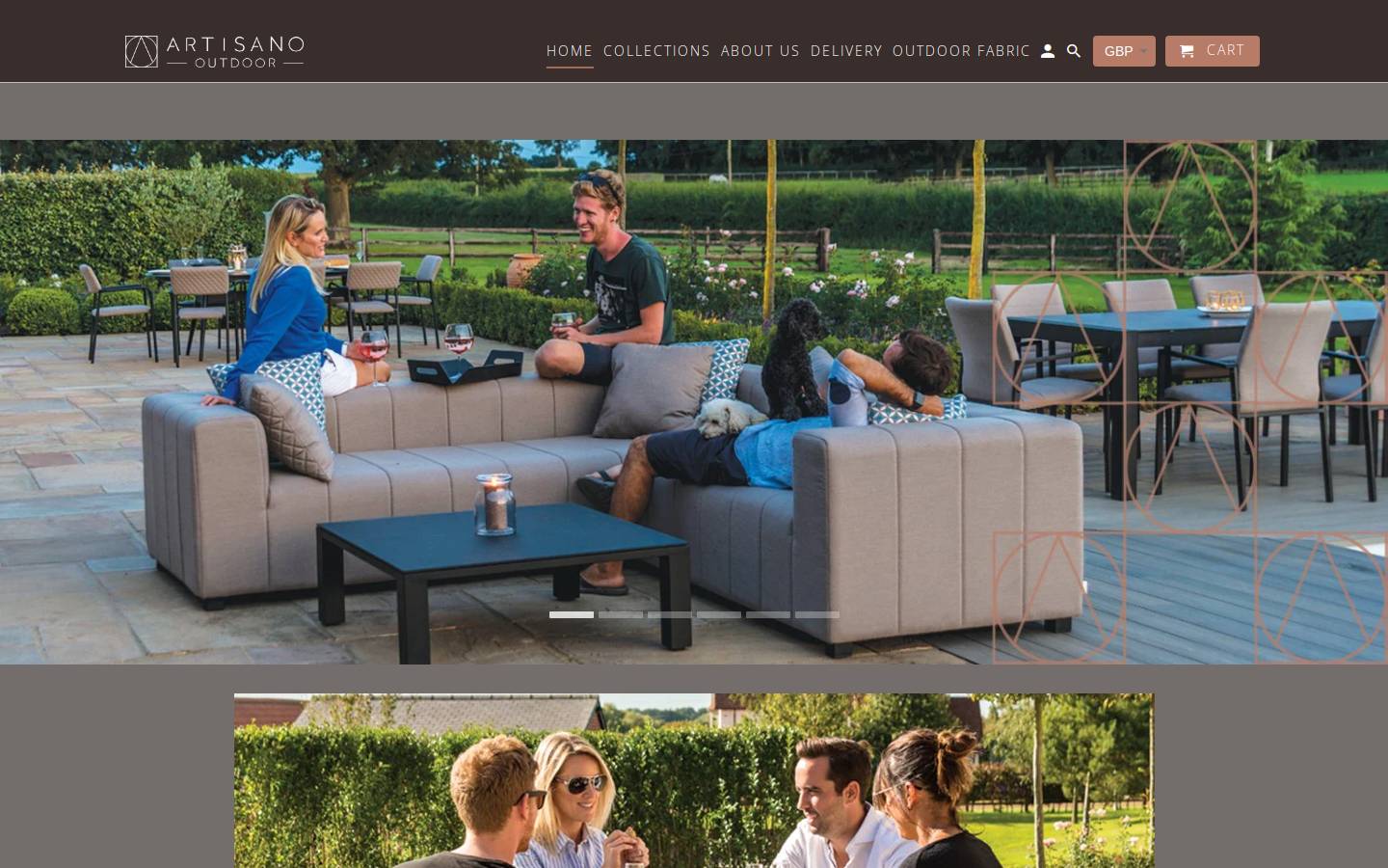 artisanooutdoor.com homepage screenshot