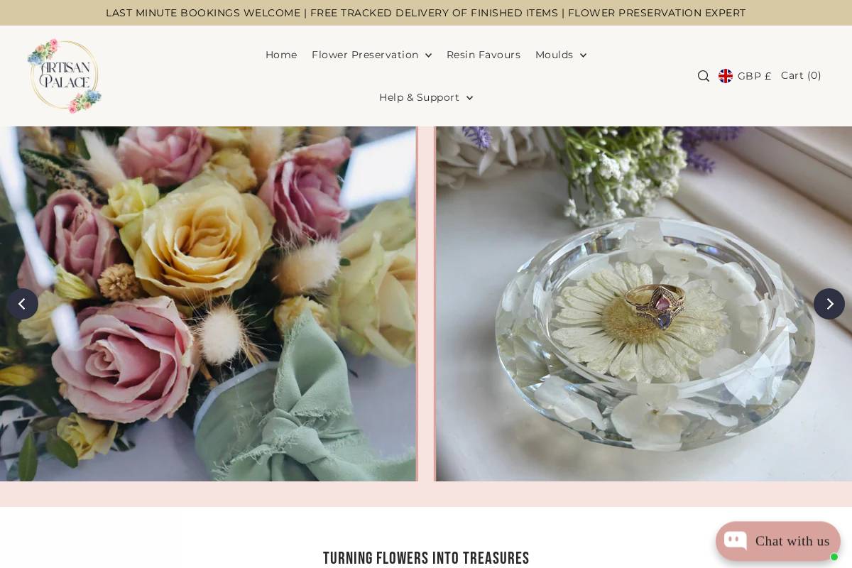 artisanpalace.com homepage screenshot