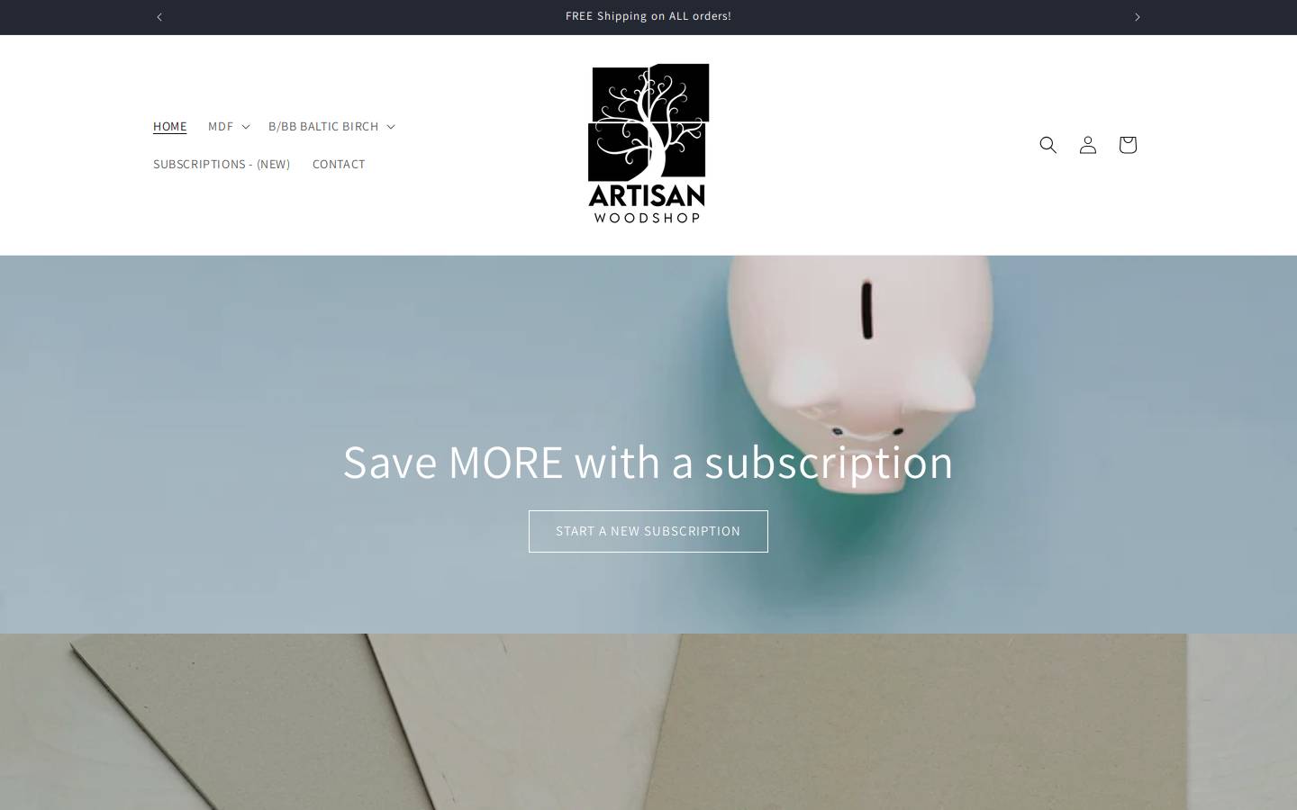 artisanwoodshoptexas.com homepage screenshot