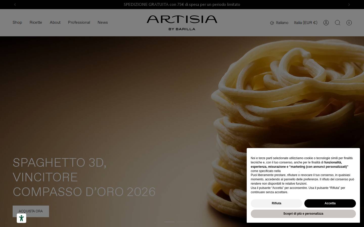 artisia.com homepage screenshot