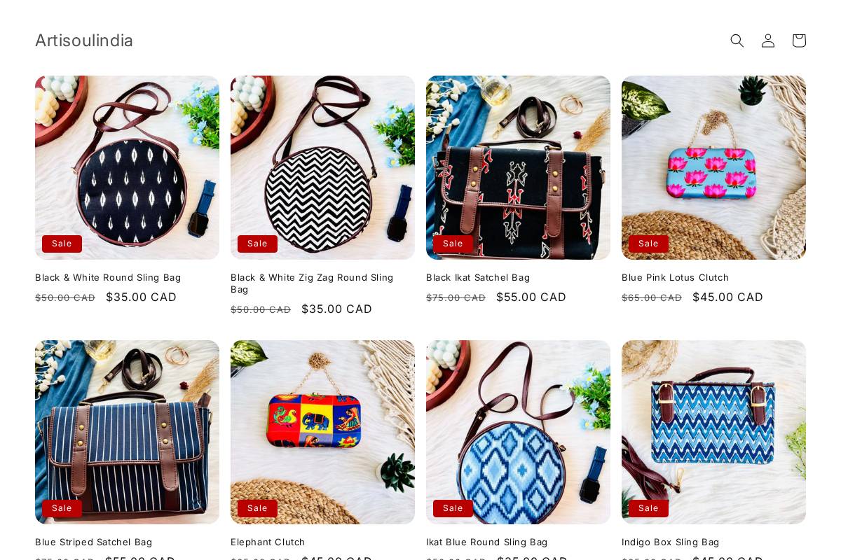 artisoulindia.com homepage screenshot