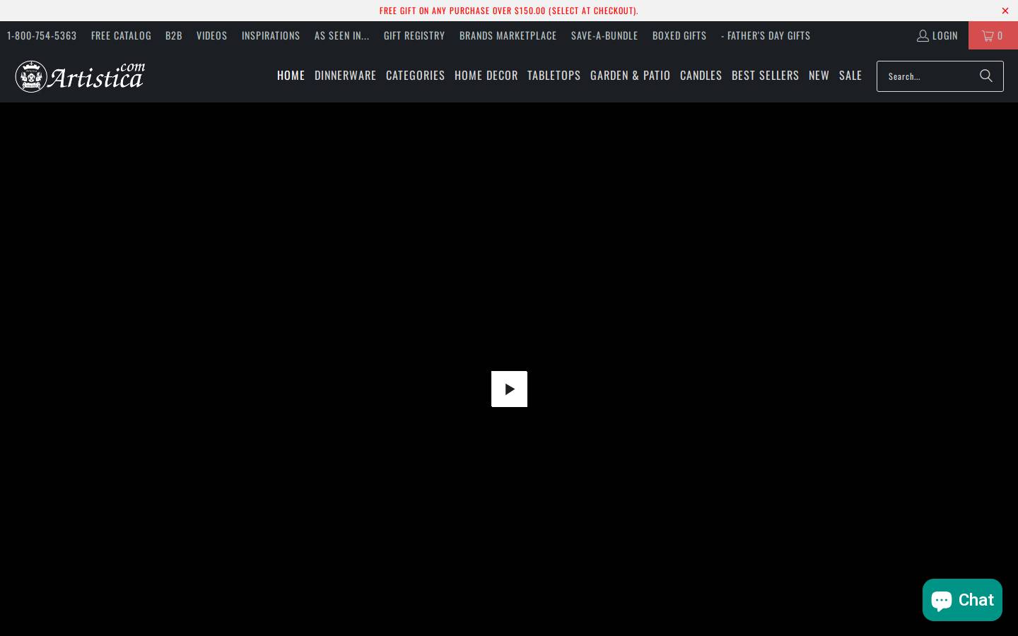 artistica.com homepage screenshot