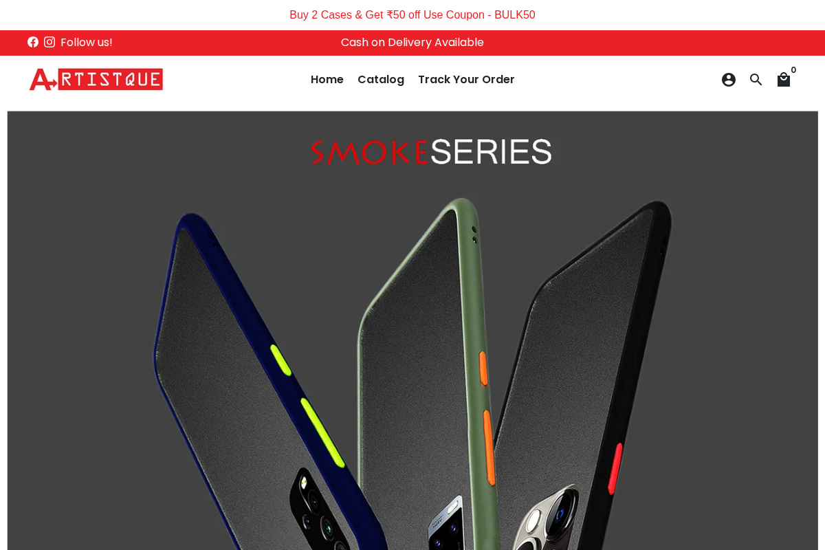 Artistque homepage screenshot