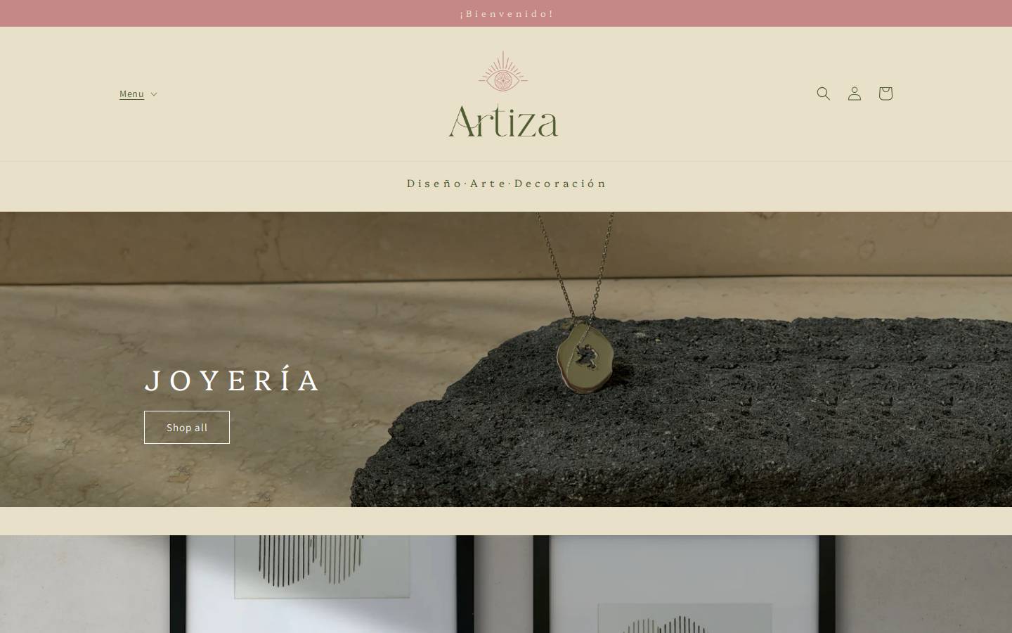 artiza.mx homepage screenshot