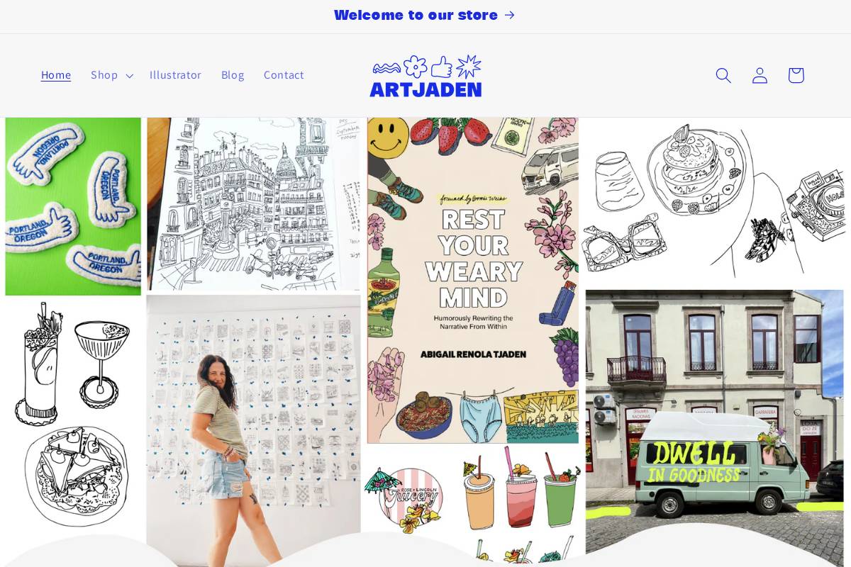 artjaden.com homepage screenshot