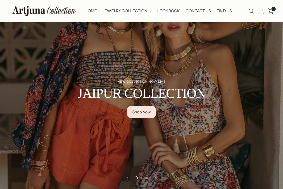 Artjuna Collection homepage screenshot