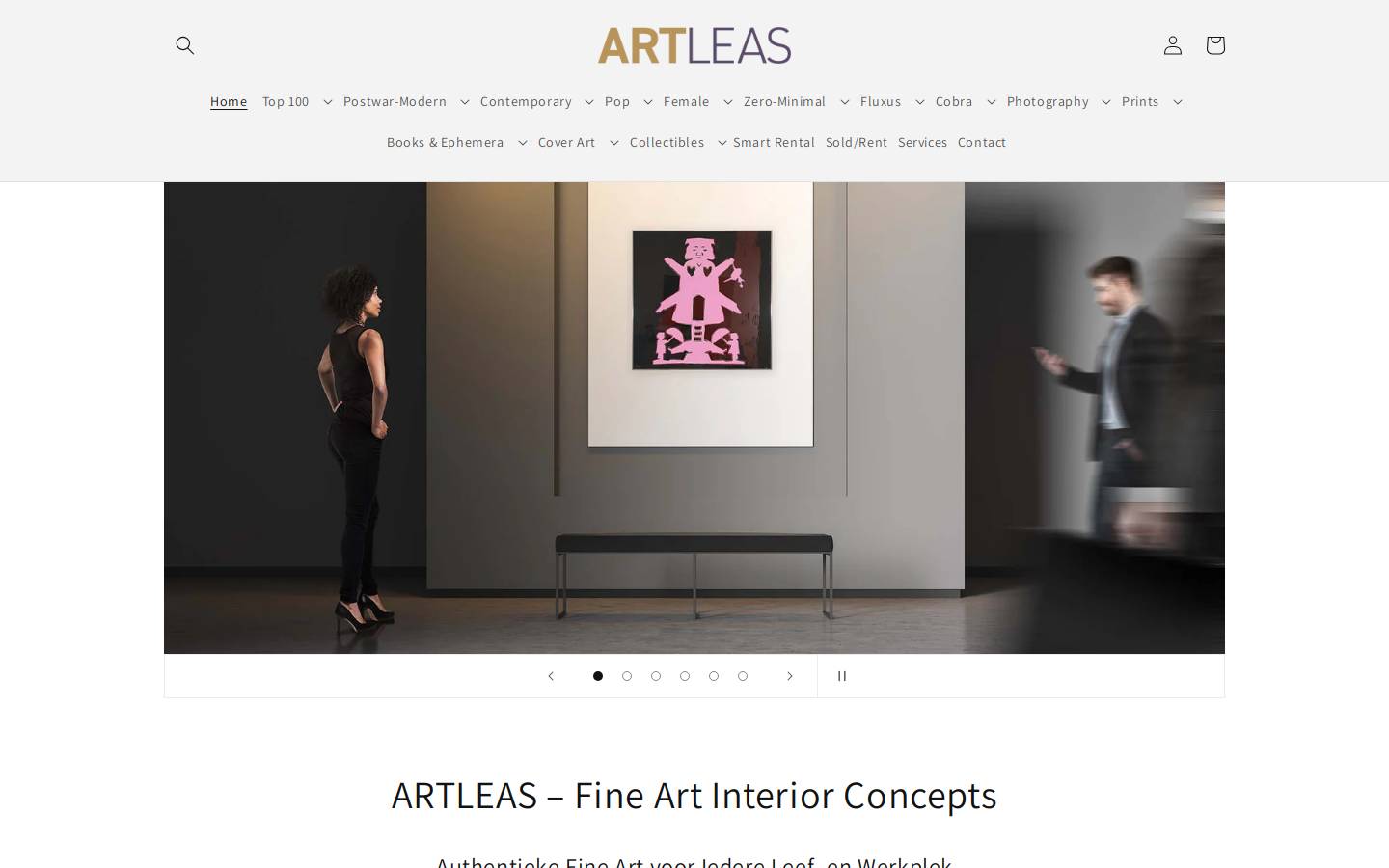 artleas.com homepage screenshot
