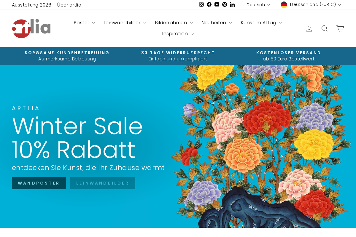 ARTLIA homepage screenshot