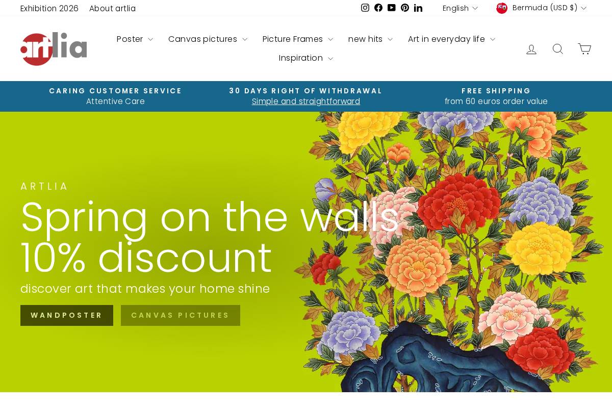 artlia.net homepage screenshot