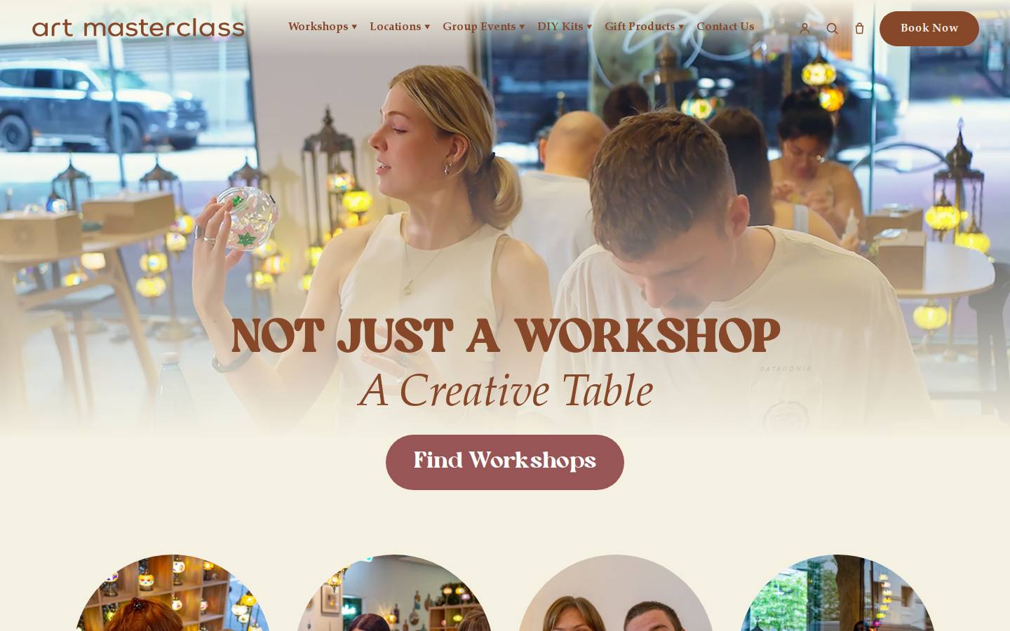 artmasterclass.com.au homepage screenshot