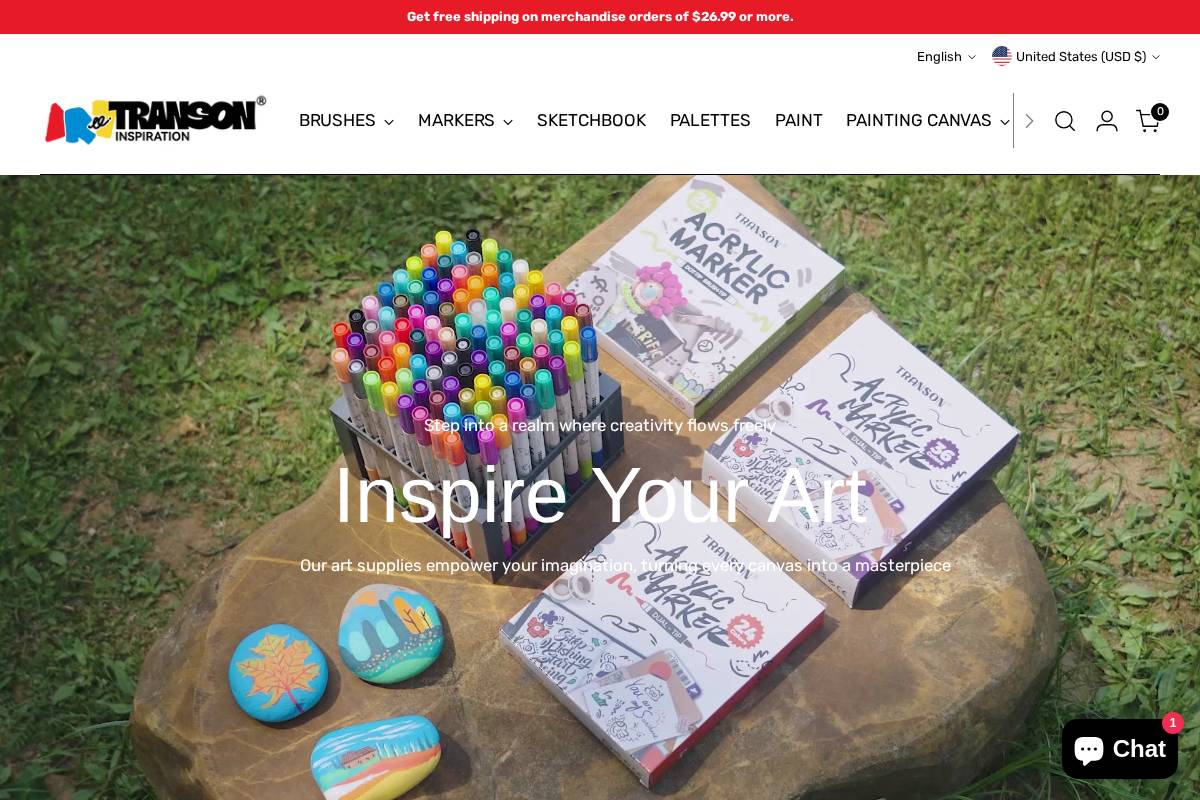 artmaterial.com homepage screenshot