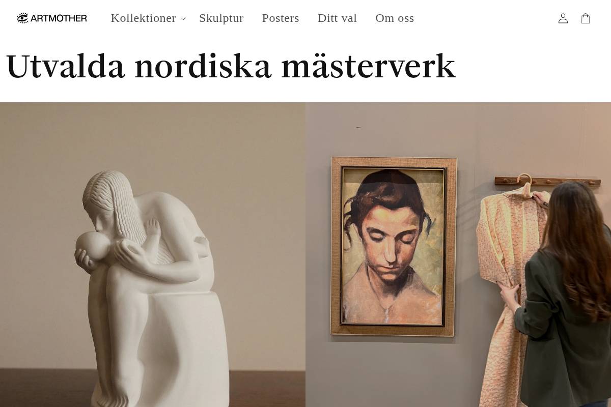 artmother.org homepage screenshot