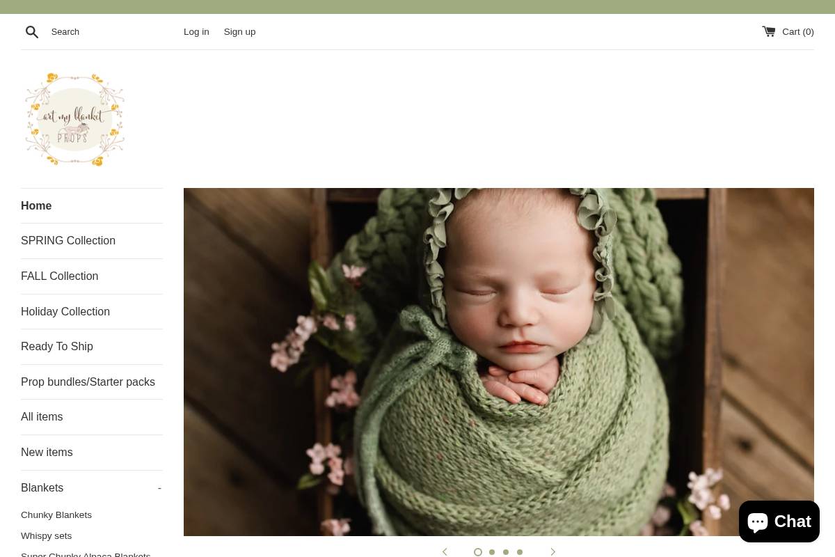 artmyblanket.com homepage screenshot