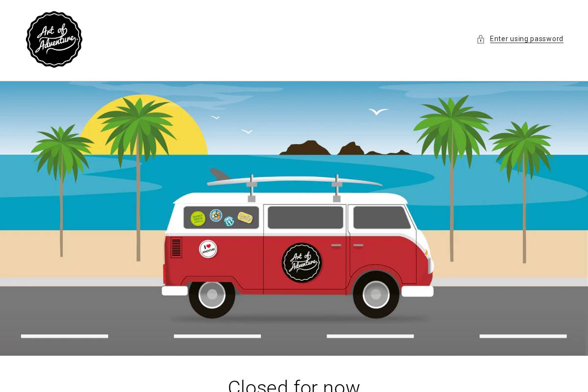 artofadventure.co.uk homepage screenshot