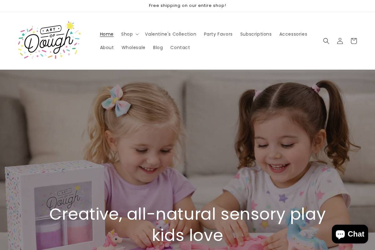 artofdough.com homepage screenshot