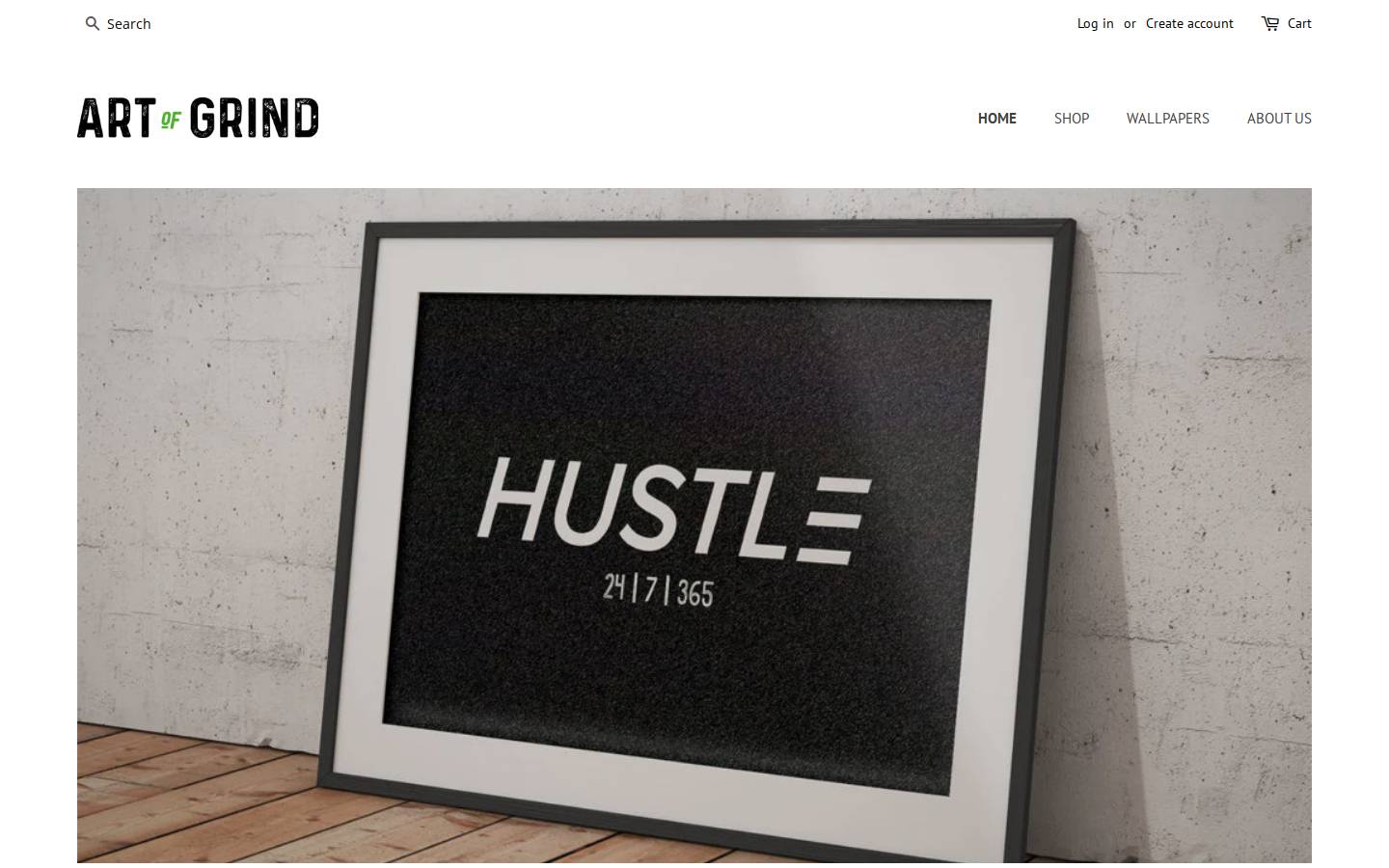 artofgrind.com homepage screenshot