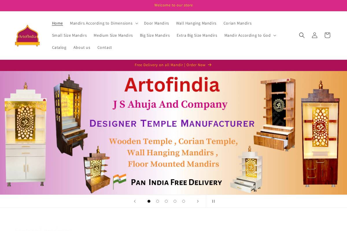 artofindiamart.com homepage screenshot