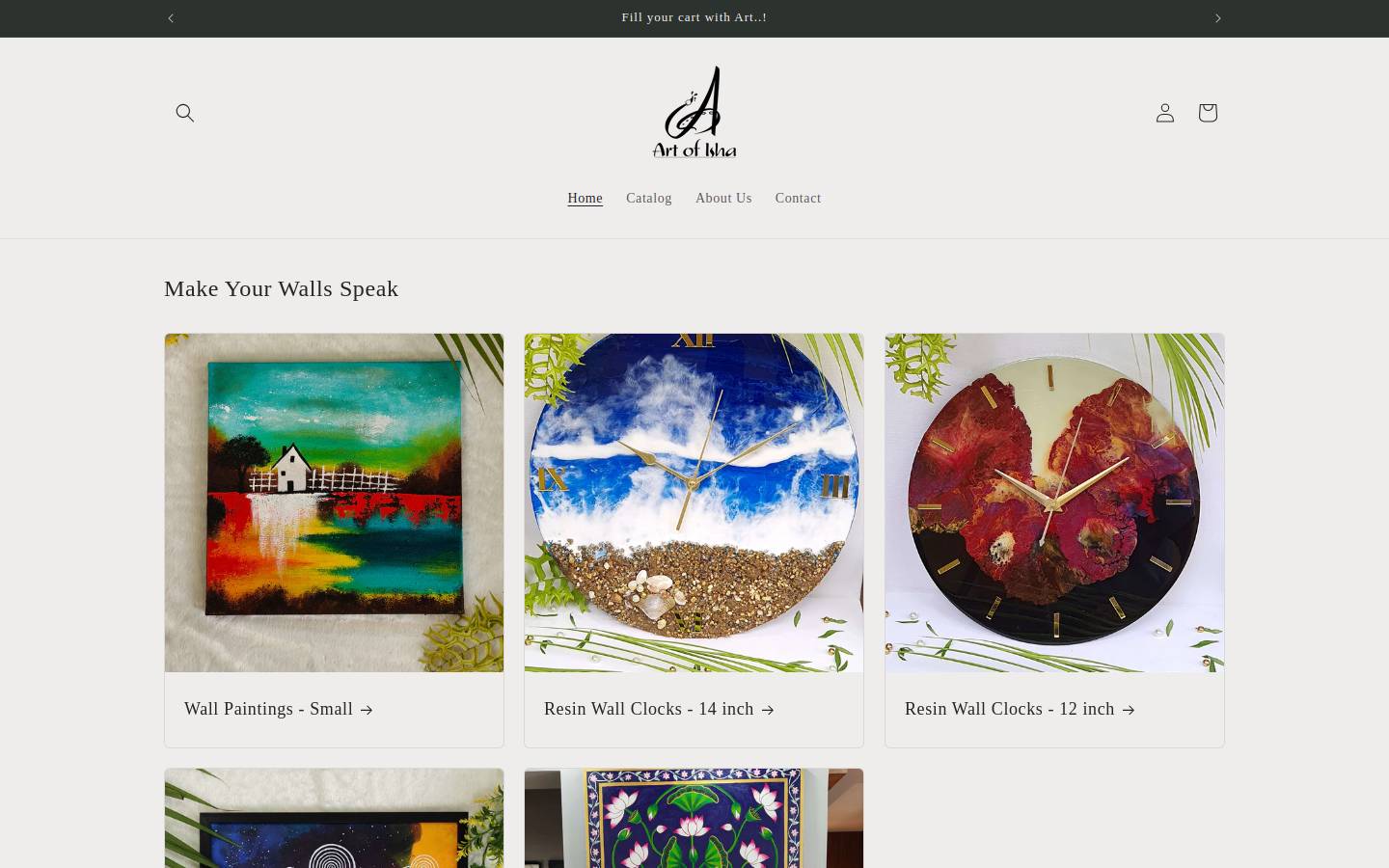 artofisha.com homepage screenshot