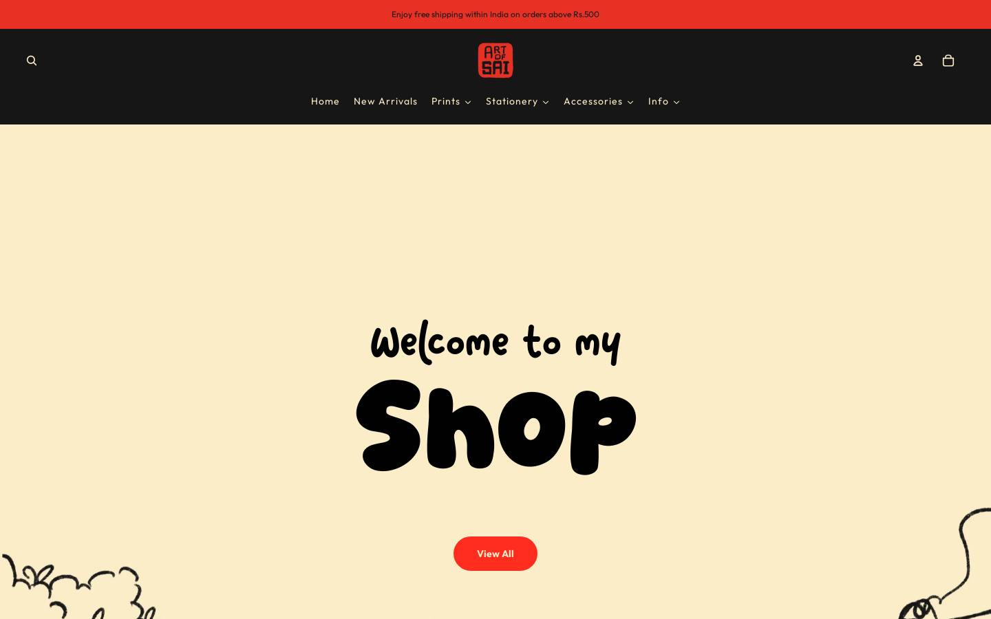 artofsai.com homepage screenshot