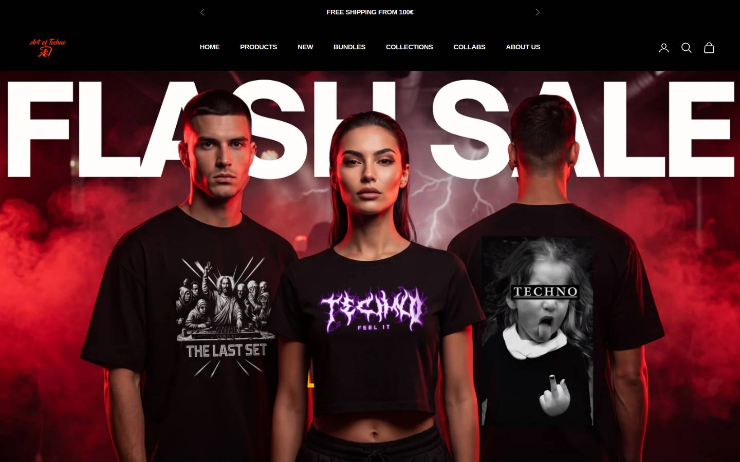 Artoftechno homepage screenshot