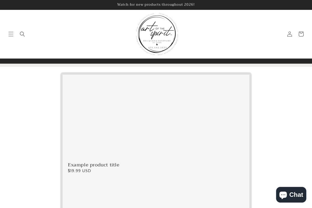 artofthespirit1.com homepage screenshot