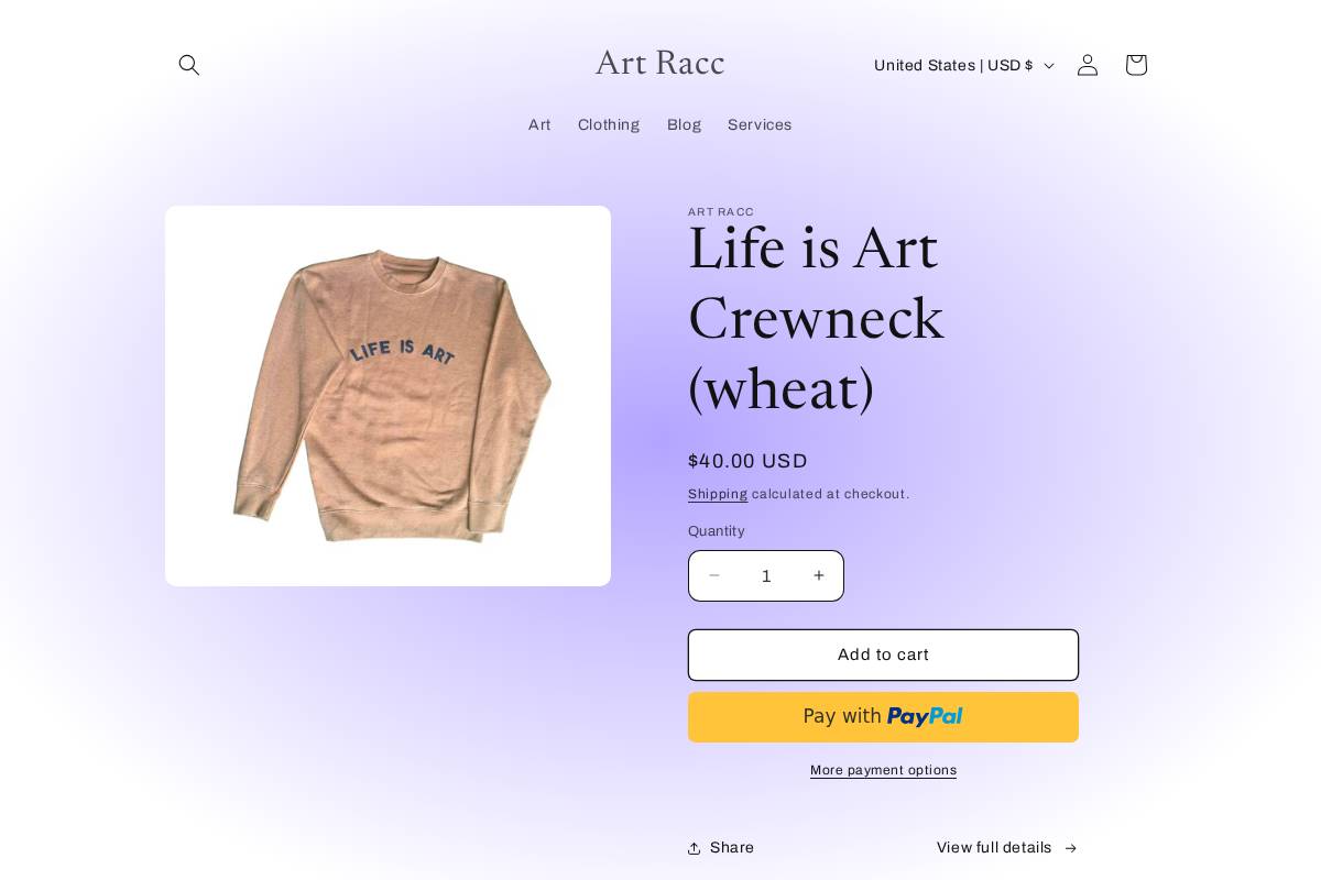 artracc.com homepage screenshot