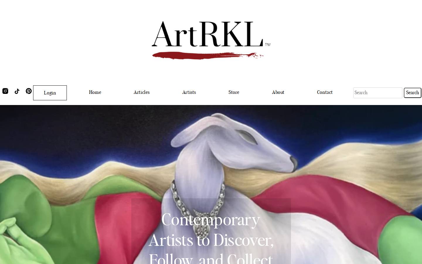 artrkl.com homepage screenshot