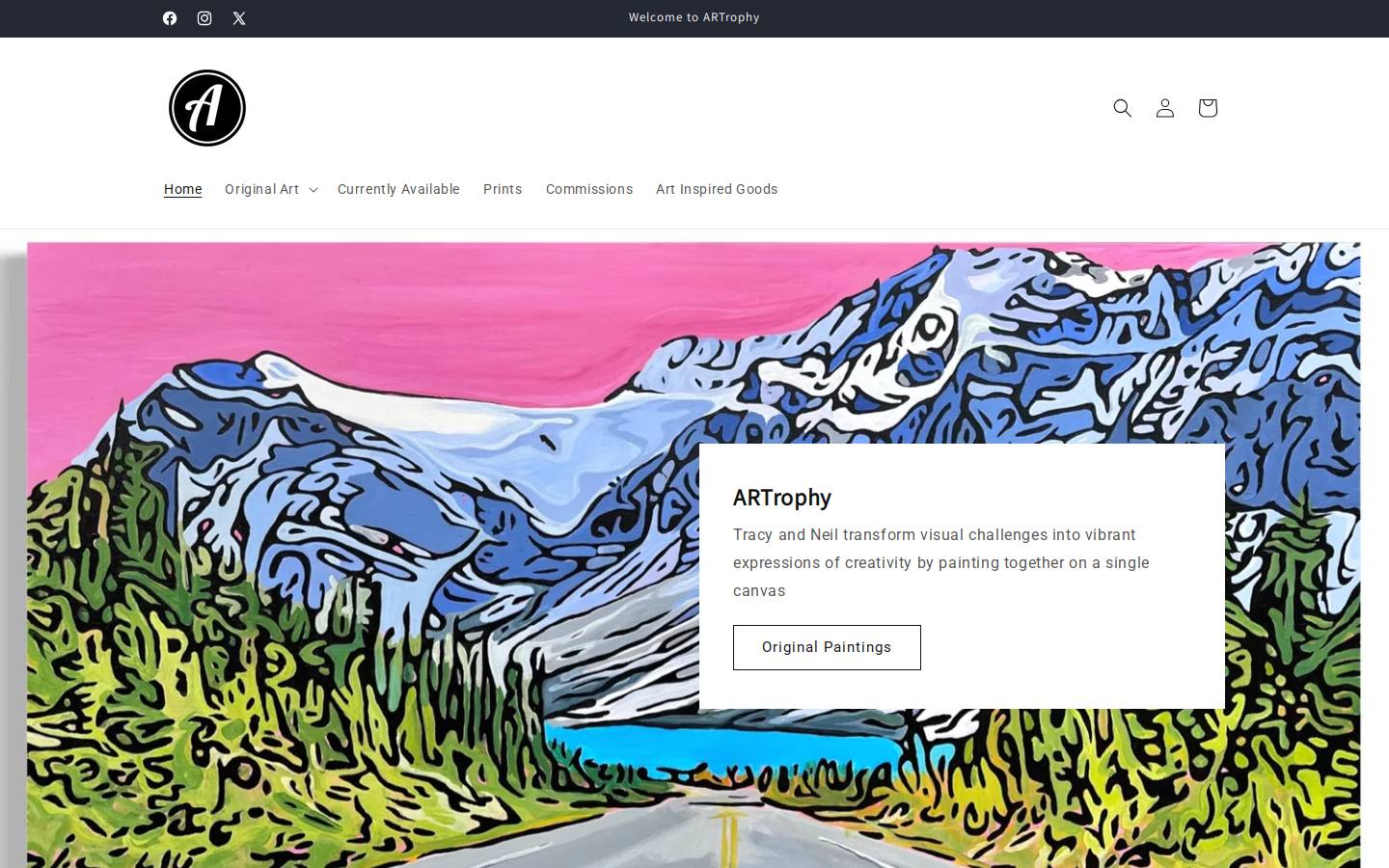 artrophy.com homepage screenshot