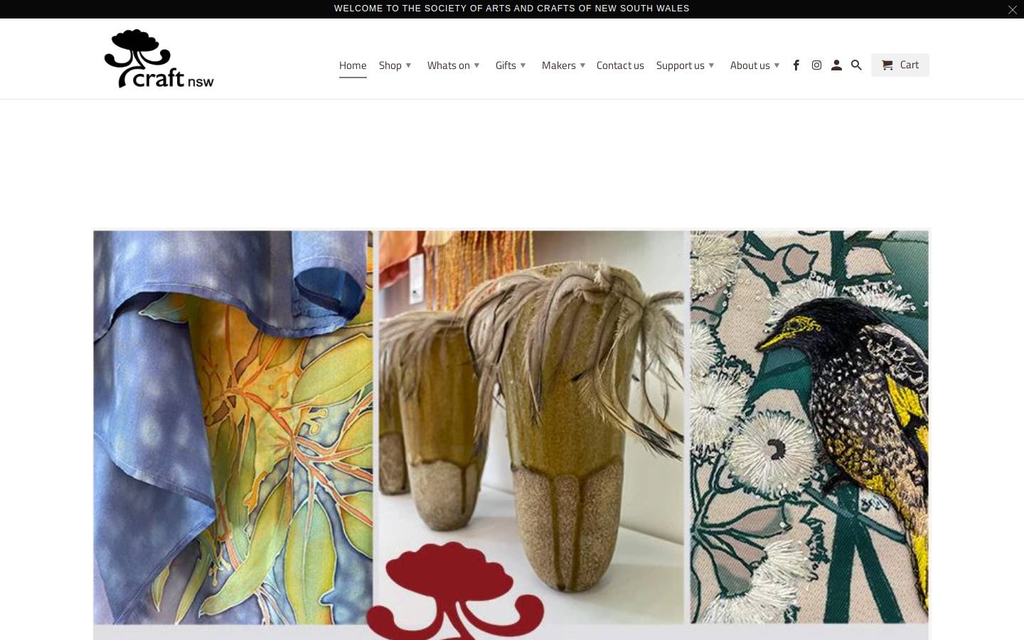 artsandcraftsnsw.com.au homepage screenshot