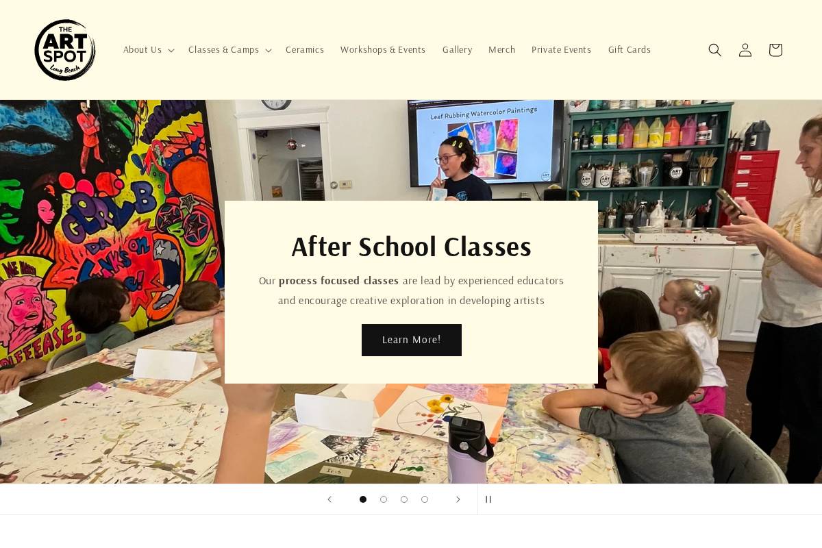 artspotlb.com homepage screenshot