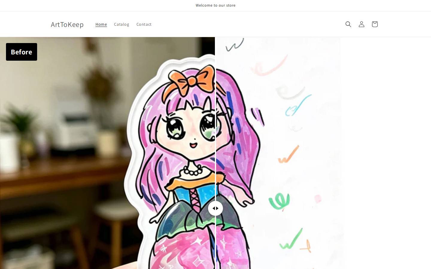arttokeep.com homepage screenshot