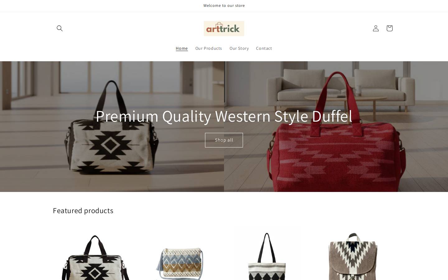 arttrick.in homepage screenshot