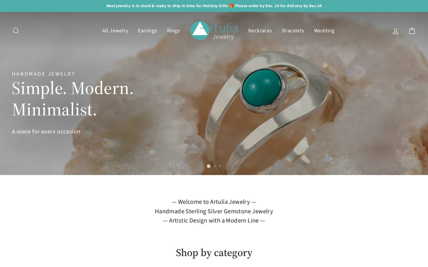 artulia.com homepage screenshot