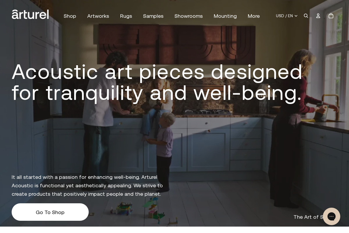 Arturel homepage screenshot