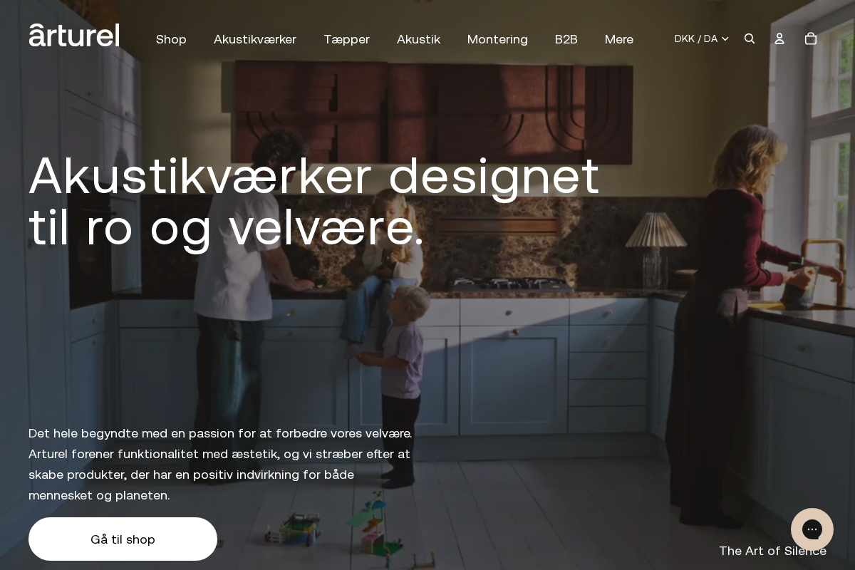 Arturel homepage screenshot