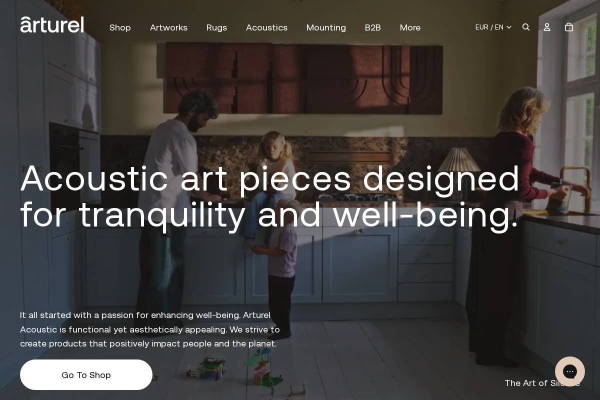 Arturel homepage screenshot