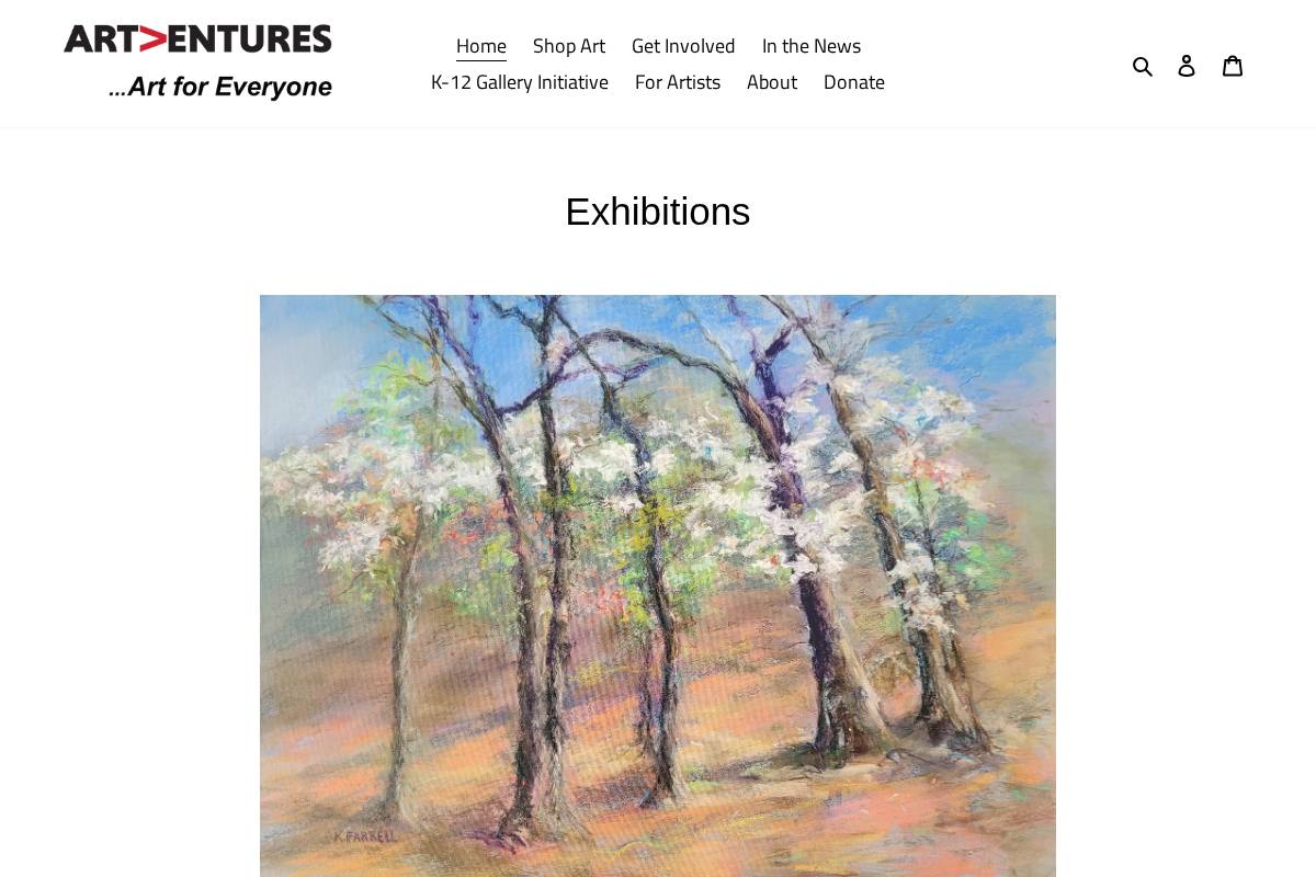 artventures-nwa.org homepage screenshot